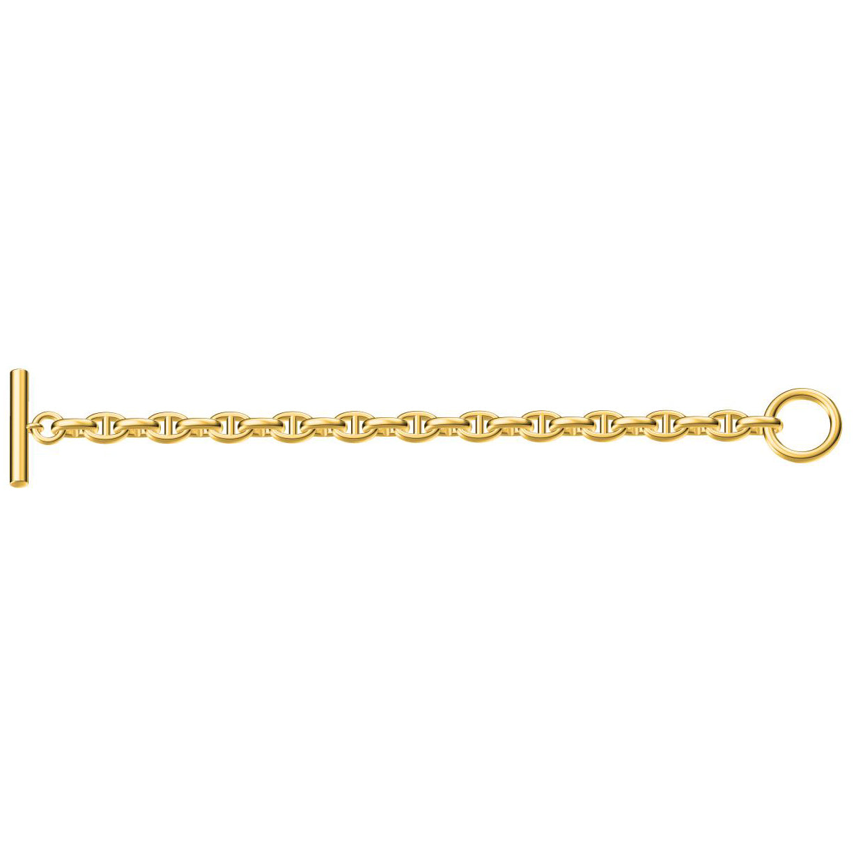 爱H仕-H331344B光金23个环日字手链（链长180mm）