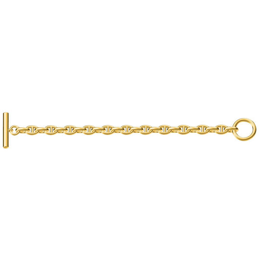爱H仕-H331344B光金23个环日字手链（链长180mm）