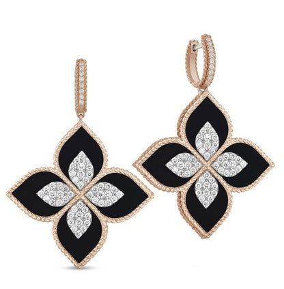 LBT-ADV888EA1839 25mm四叶草夹层版耳环