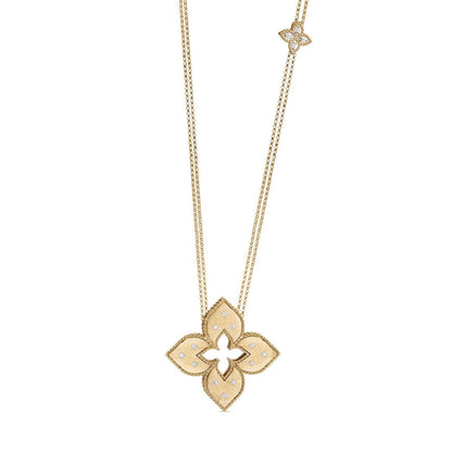 LBT-ADR777CL1247 34mm扭绳四叶草吊坠项链