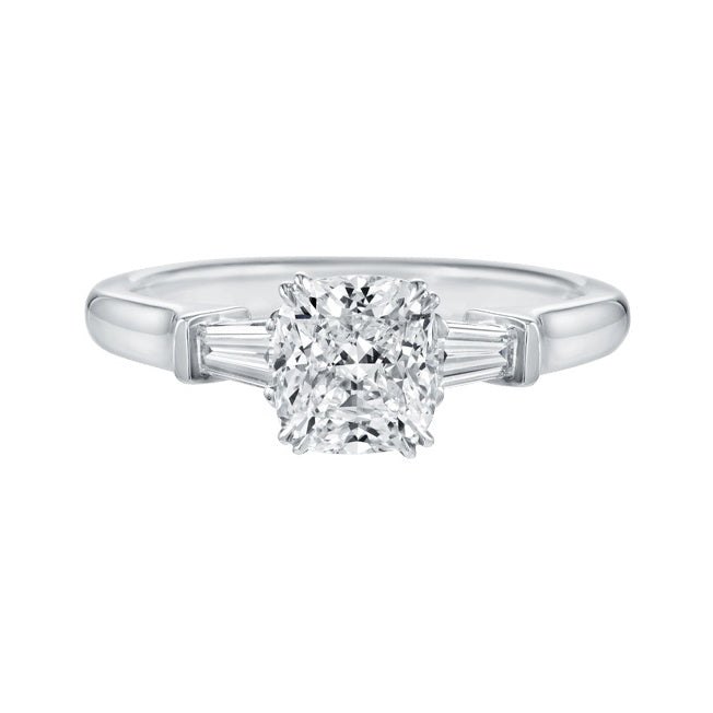 HW-RGDPCU010TB double shoulder trapezoid ring, crossed four claws, bright gold arms