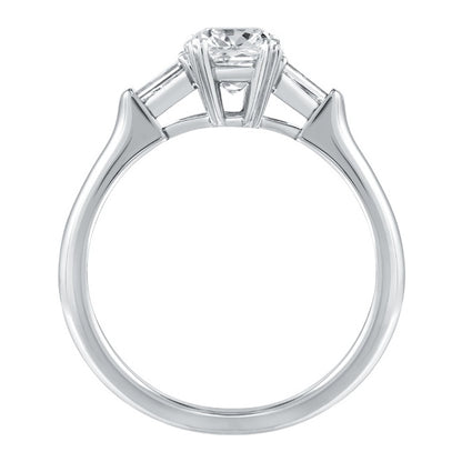 HW-RGDPCU010TB double shoulder trapezoid ring, crossed four claws, bright gold arms