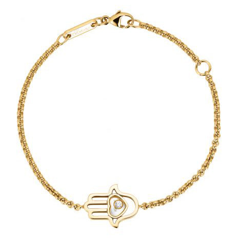 XB-857864-1001 light gold palm single diamond glass bracelet