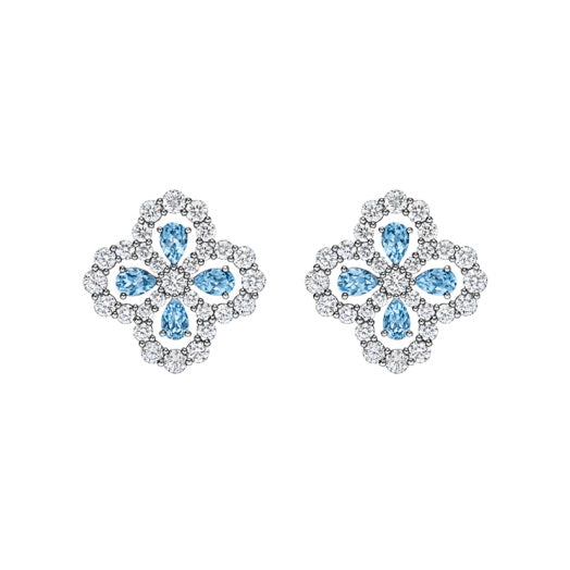 HW-EAAPRPMEL4C small four-leaf water wave edge flower ear racket