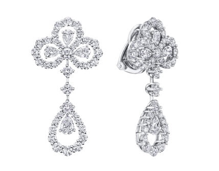 HW-EADPPRPDRL4C Stone Water Drop Clover Ear Pat