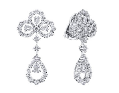 HW-EADPPRPDRL4C Stone Water Drop Clover Ear Pat