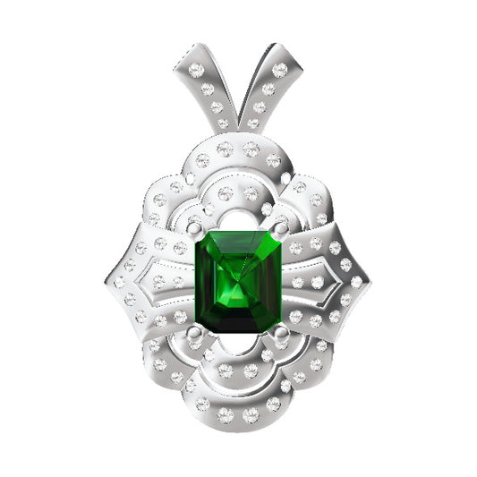GLF-8626220 Octagonal Stone Pendant