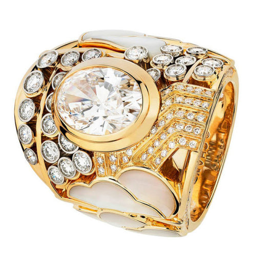 XNE-J16133 bezel set blister ring