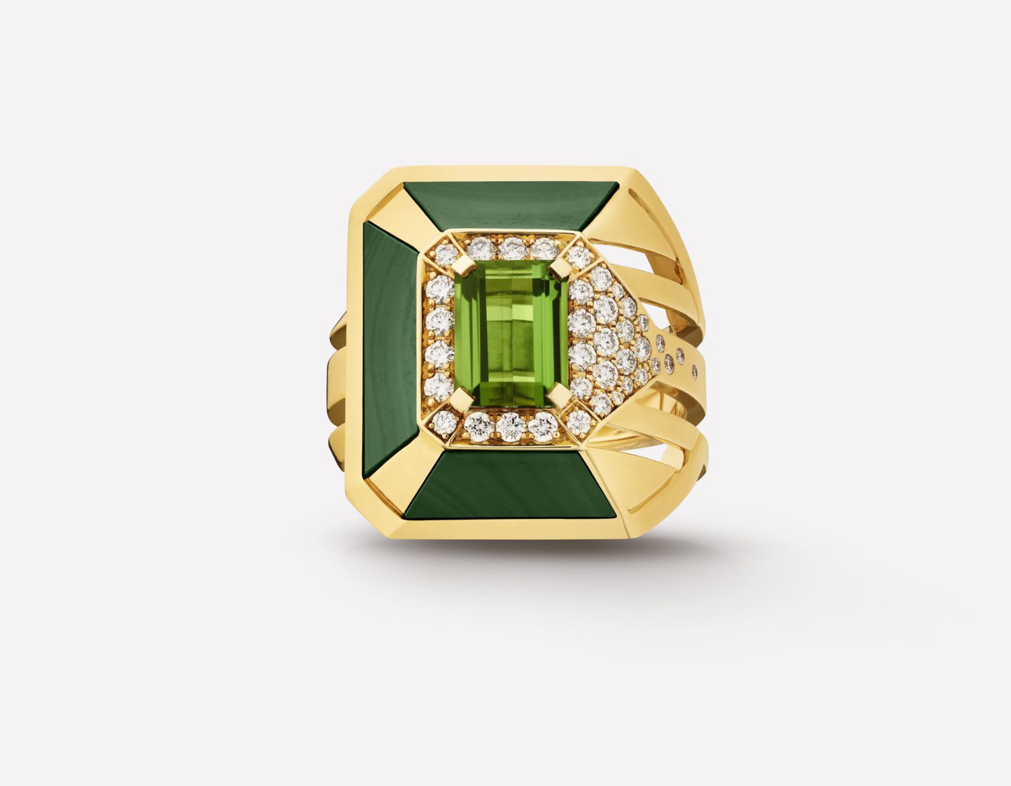 XNE-J11175祖母绿彩宝戒指主石8x6mm