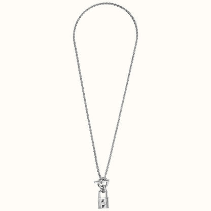 AiHshi-H104140B light gold lock necklace pendant