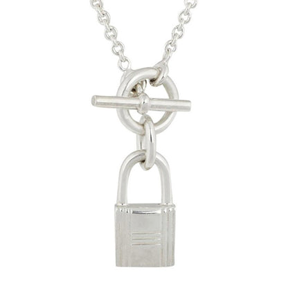 AiHshi-H104140B light gold lock necklace pendant