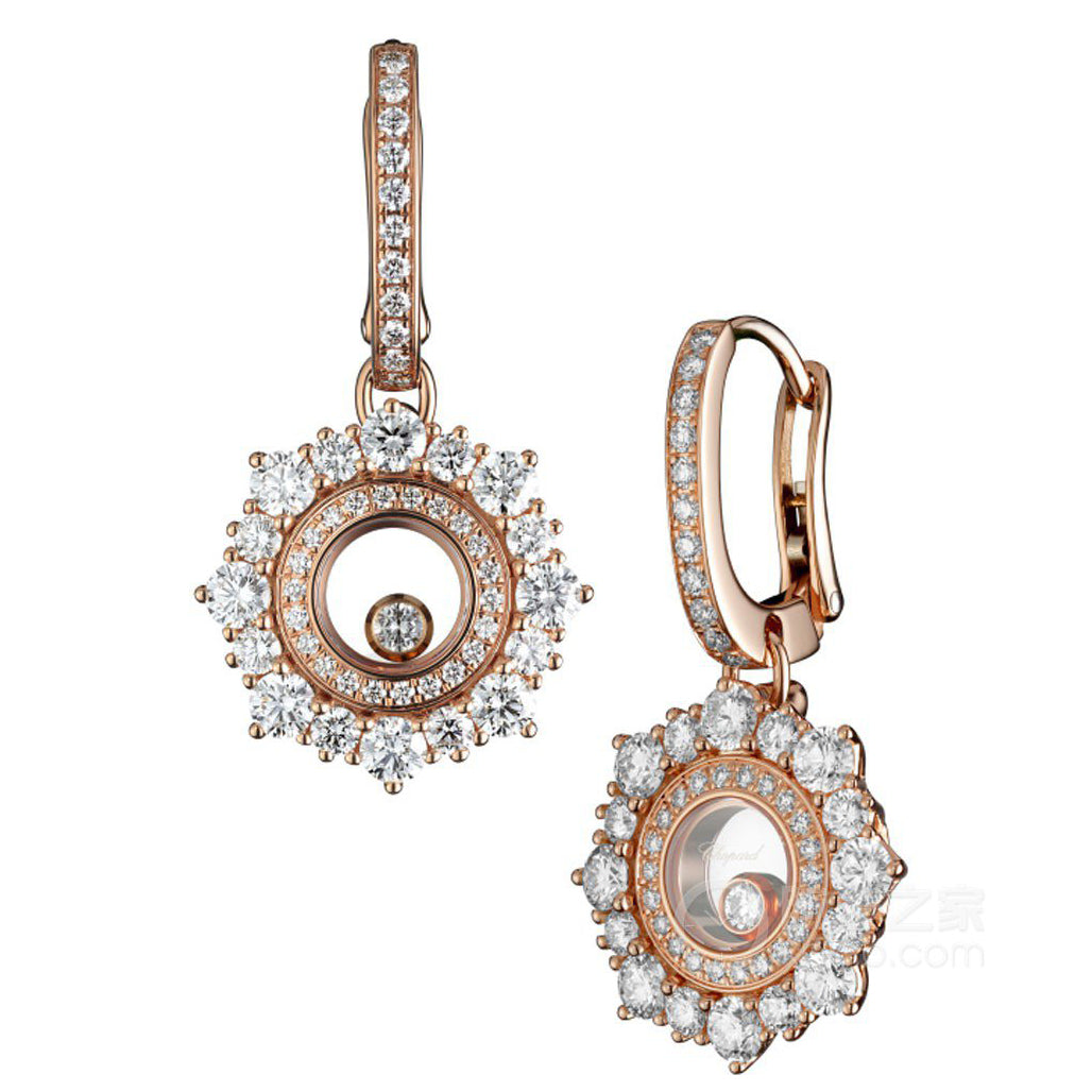 XB-839463-5001 round size stone glass earrings