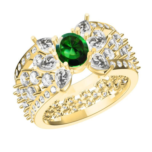 HW-JZ74480928 wide version ring (main stone 6.7x5.7x4.0mm)