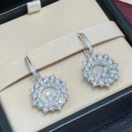 XB-ES314768 stone glass earrings