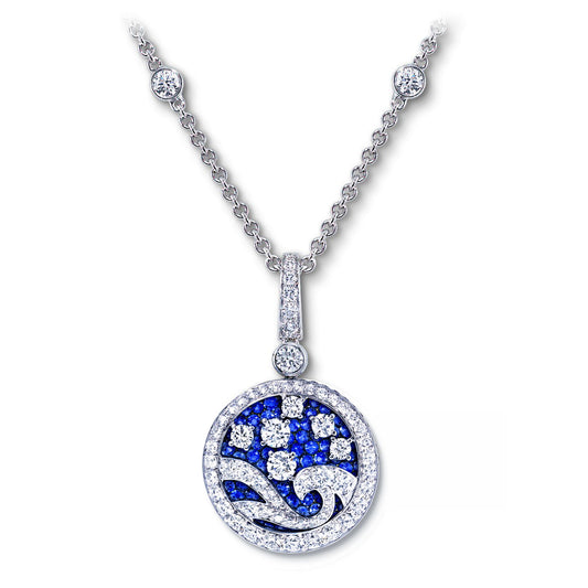 GLF-2761105 disc full diamond pendant