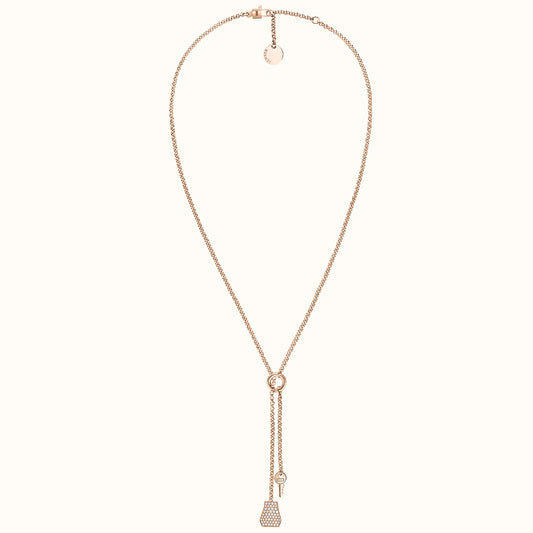AiHshi-H192901B full diamond bag key lock necklace pendant