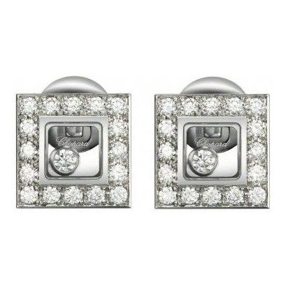 XB-832896-1001 square earrings, glass series