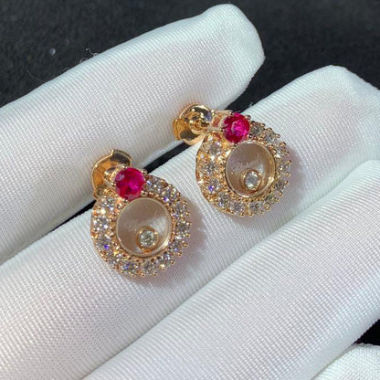 XB-ES346846 glass prong set stone earrings