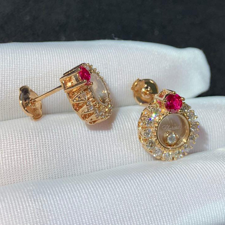 XB-ES346846 glass prong set stone earrings