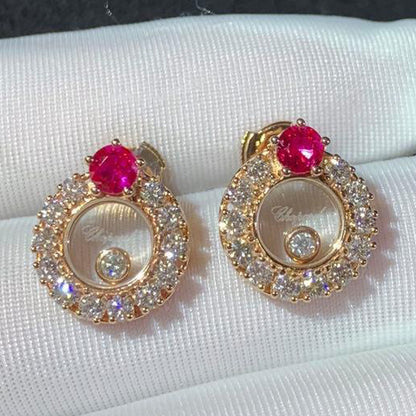 XB-ES346846 glass prong set stone earrings