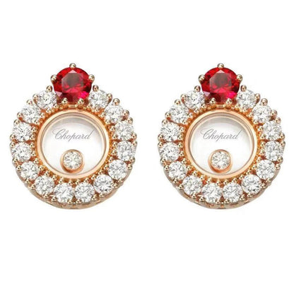 XB-ES346846 glass prong set stone earrings