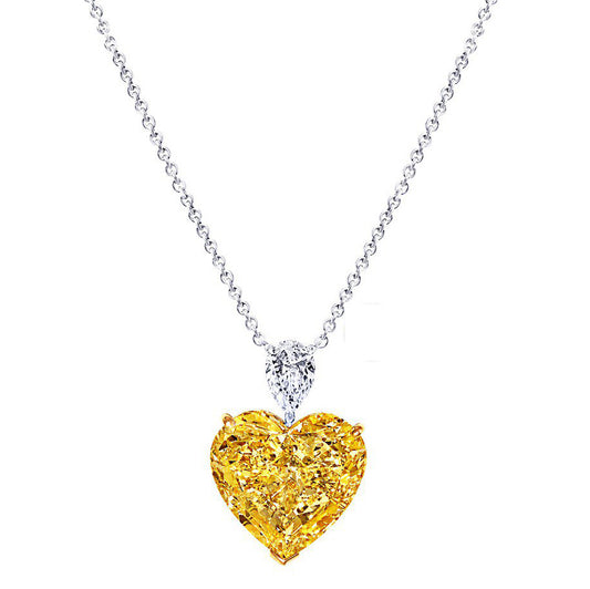 GLF-GP13647 heart-shaped diamond pendant