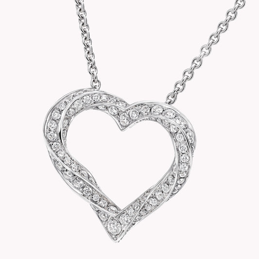 GLF-RGP691 twisted spiral heart-shaped pendant