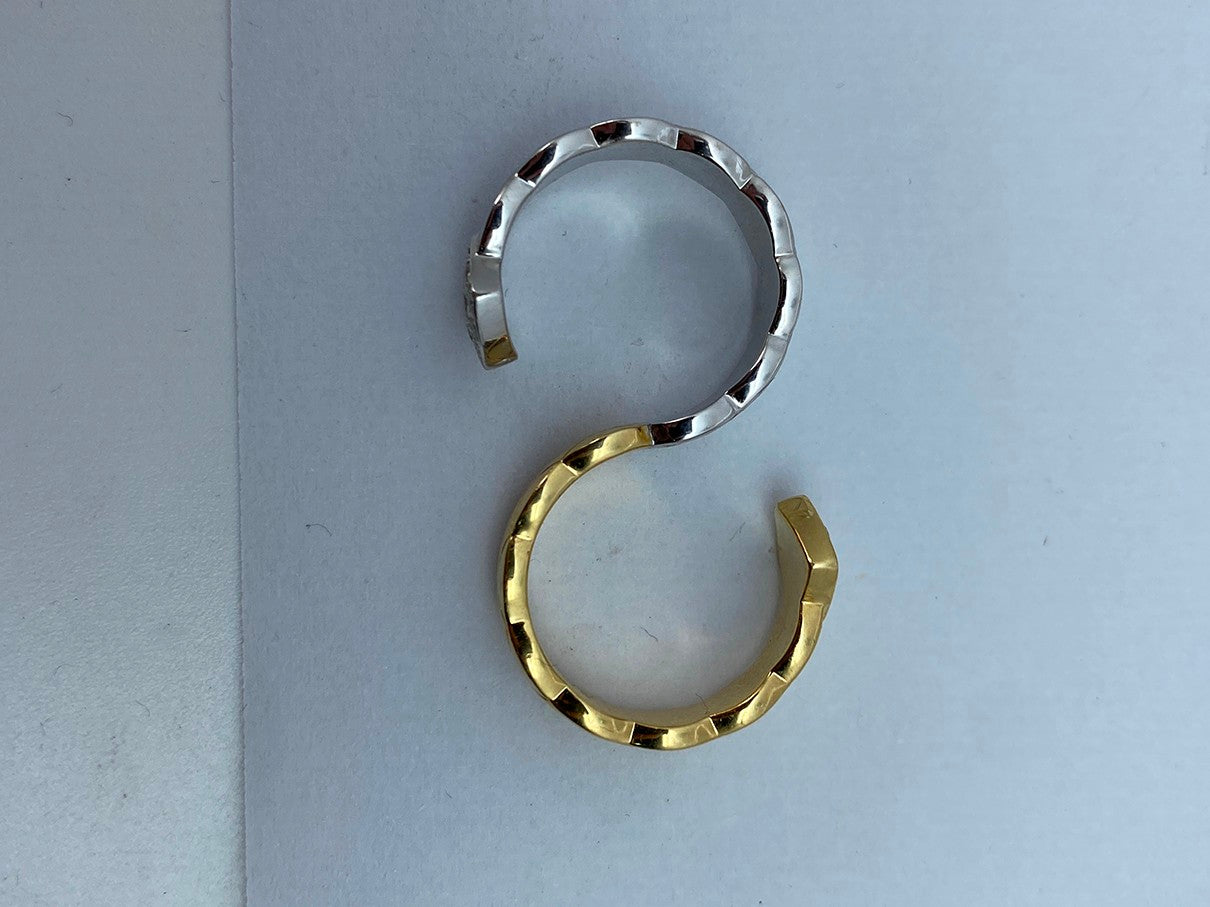 XNE-J11655双色金叉叉双戒指客版