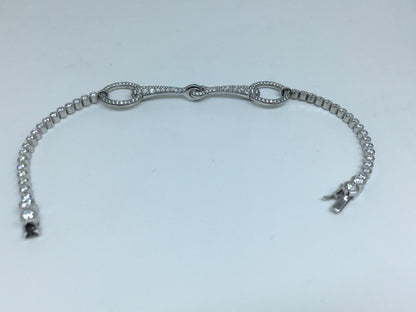 爱H仕-H285635B客版圆形拉环组合钻石手链（链长16.3cm）
