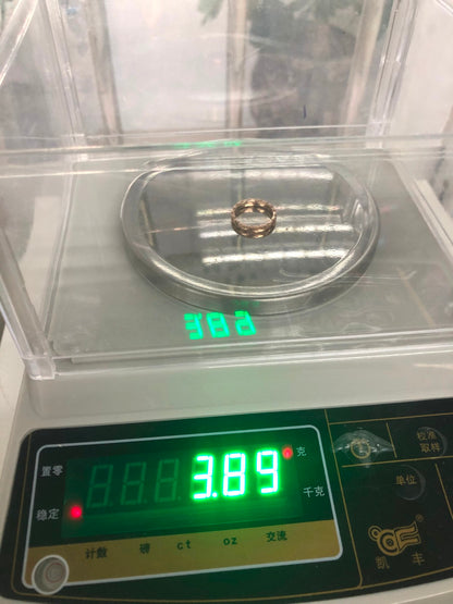 XNE-J11793 3mm叉叉光金条戒客版