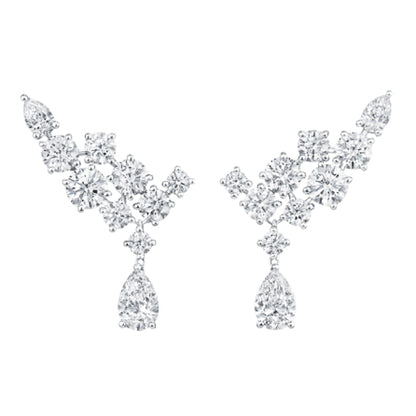 HW-EADPPSDRSPC diamond stud earrings