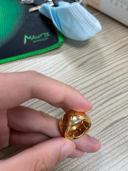 XNE-J10818 11mm宽版光金叉叉戒指客版