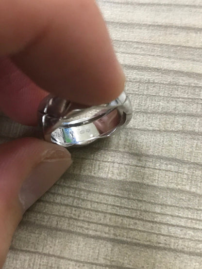 XNE-J10570 7mm光金叉叉戒指客版
