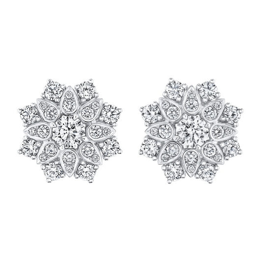 HW-EADPDE003LTC small snowflake drop earrings