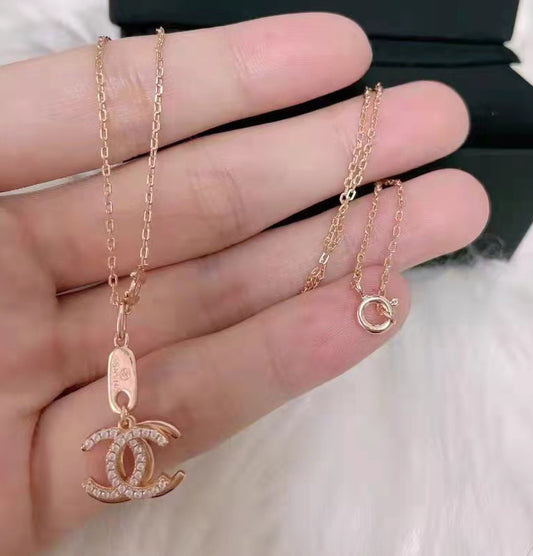 XNE-CN587750 17.7mm double c double layer pendant