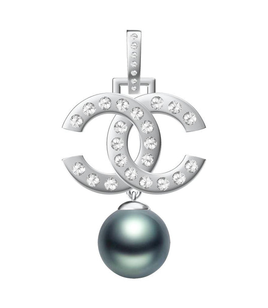 XNE-CNCP047 21mm Double C Pearl Pendant