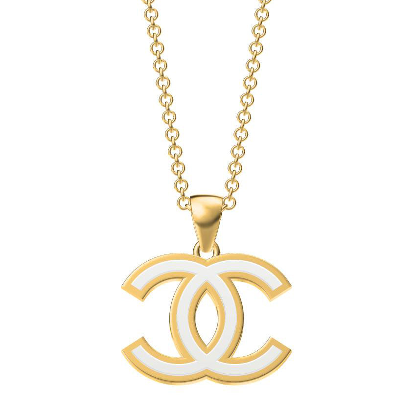 XNE-CNCP045 15mm Double C Pendant