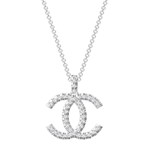 XNE-CNCP034 20.6mm Flat Double C Pendant