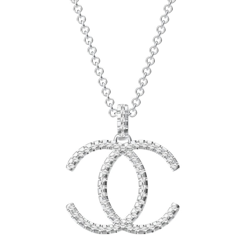 XNE-CNCP034 30.9mm Flat Double C Pendant