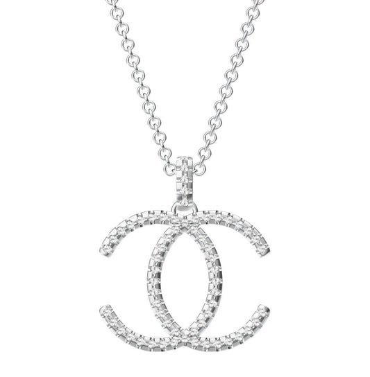 XNE-CNCP034 30.9mm Flat Double C Pendant