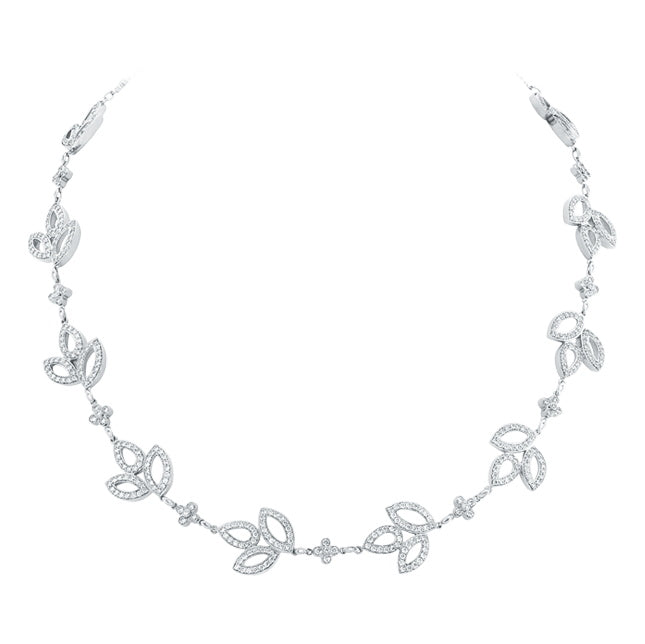 HW-NKDPRD13MLC horse eye necklace, three-leaf horse eye
