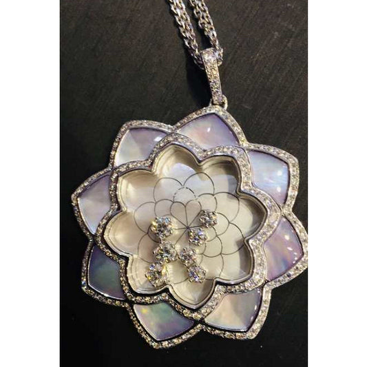 XB-XL203937 large eight-pointed star lace pendant
