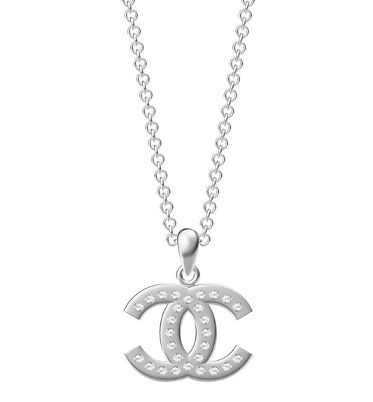 XNE-CNCP028 19.8mm Flat Double C Pendant