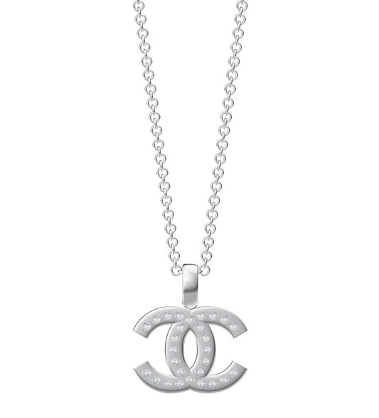 XNE-CNCP026 15mm flat double C pendant