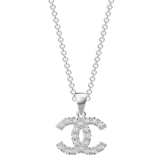 XNE-CNCP024 10.8mm Flat Double C Pendant