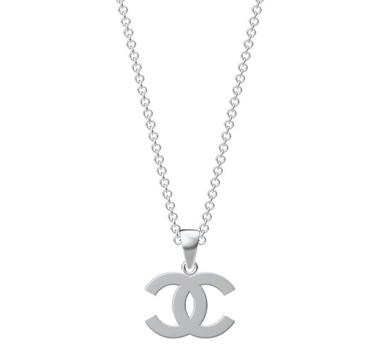 XNE-CNCP024 10.8mm flat double C pendant plain gold version