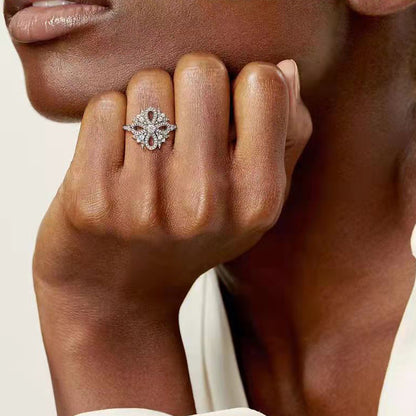 TIF15391348 key snowflake ring 11#