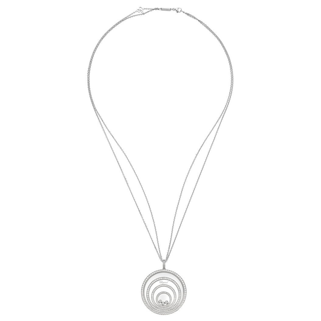 XB-798233-1001 glass full diamond 4 circle stone pendant