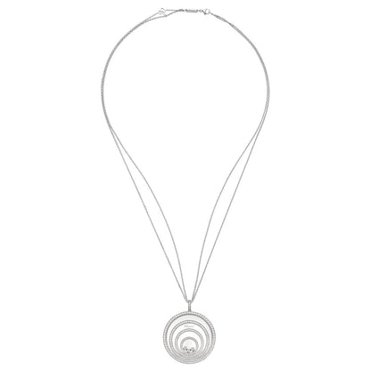XB-798233-1001 glass full diamond 4 circle stone pendant