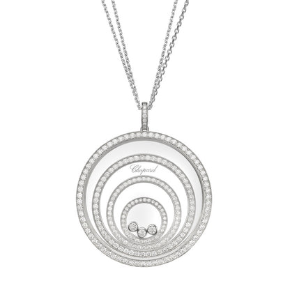 XB-798233-1001 glass full diamond 4 circle stone pendant